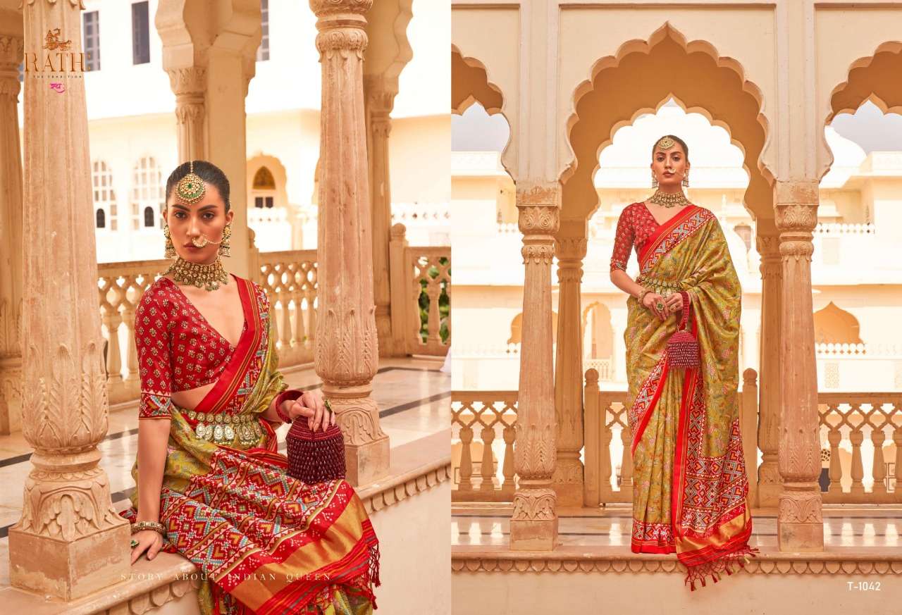 rath rajmata designer tussar silk saree 