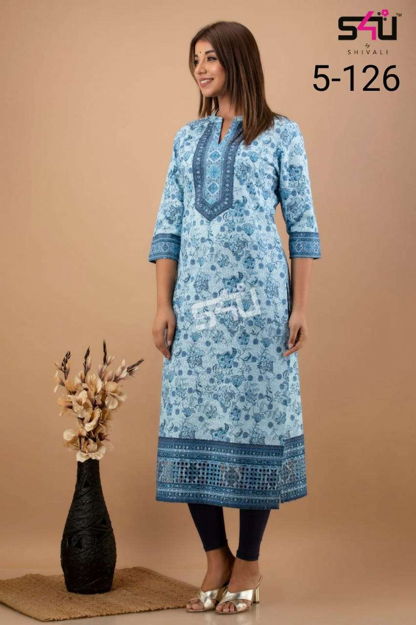 s4u pr 5-126 combo set of simple kurti 