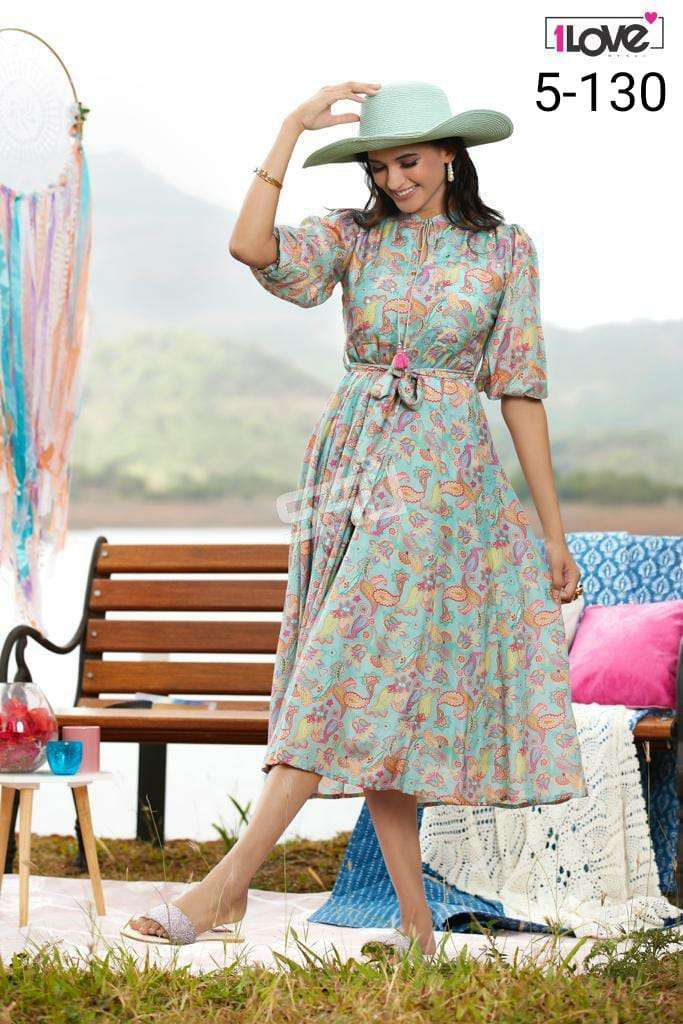 s4u pr 5-130 combo set fancy kurtis