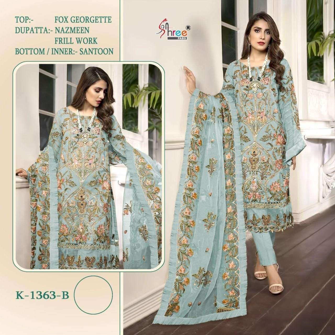 shree fab S-363 faux georgette suit 