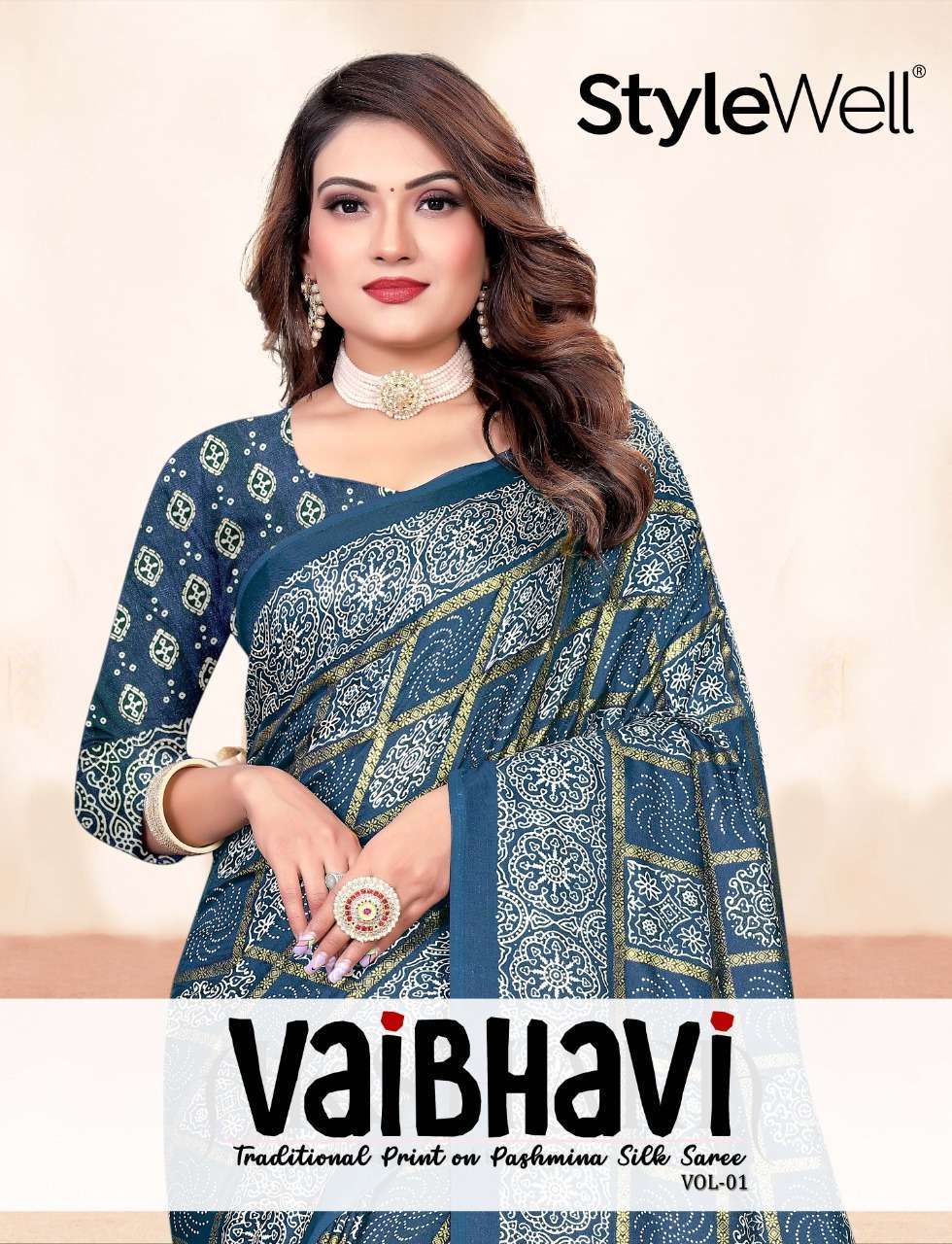 stylewell vaibhavi vol 1 & vol 2 series 2186-2197 Patola Print On Pasmina Silk saree