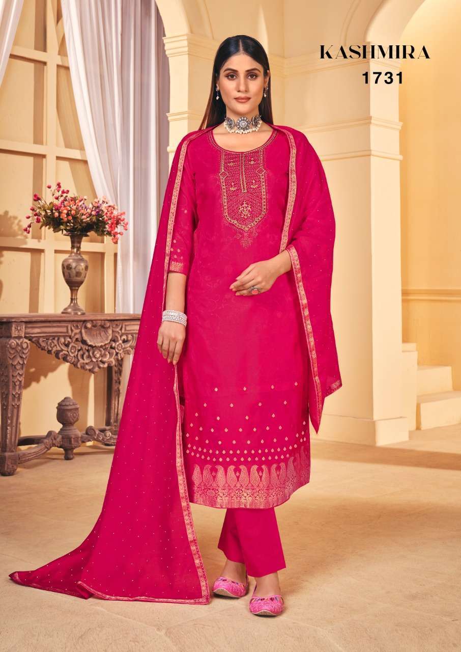 triple aaa kashmira series 1731-1736 pure dola jacquard suit 