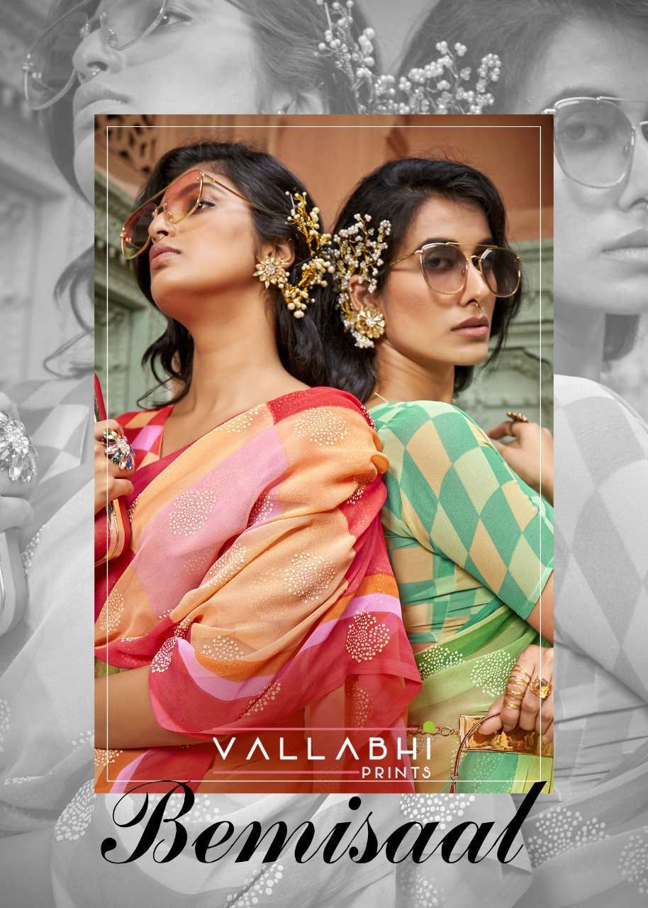 vallabhi bemisaal series 34453-34460 georgette saree