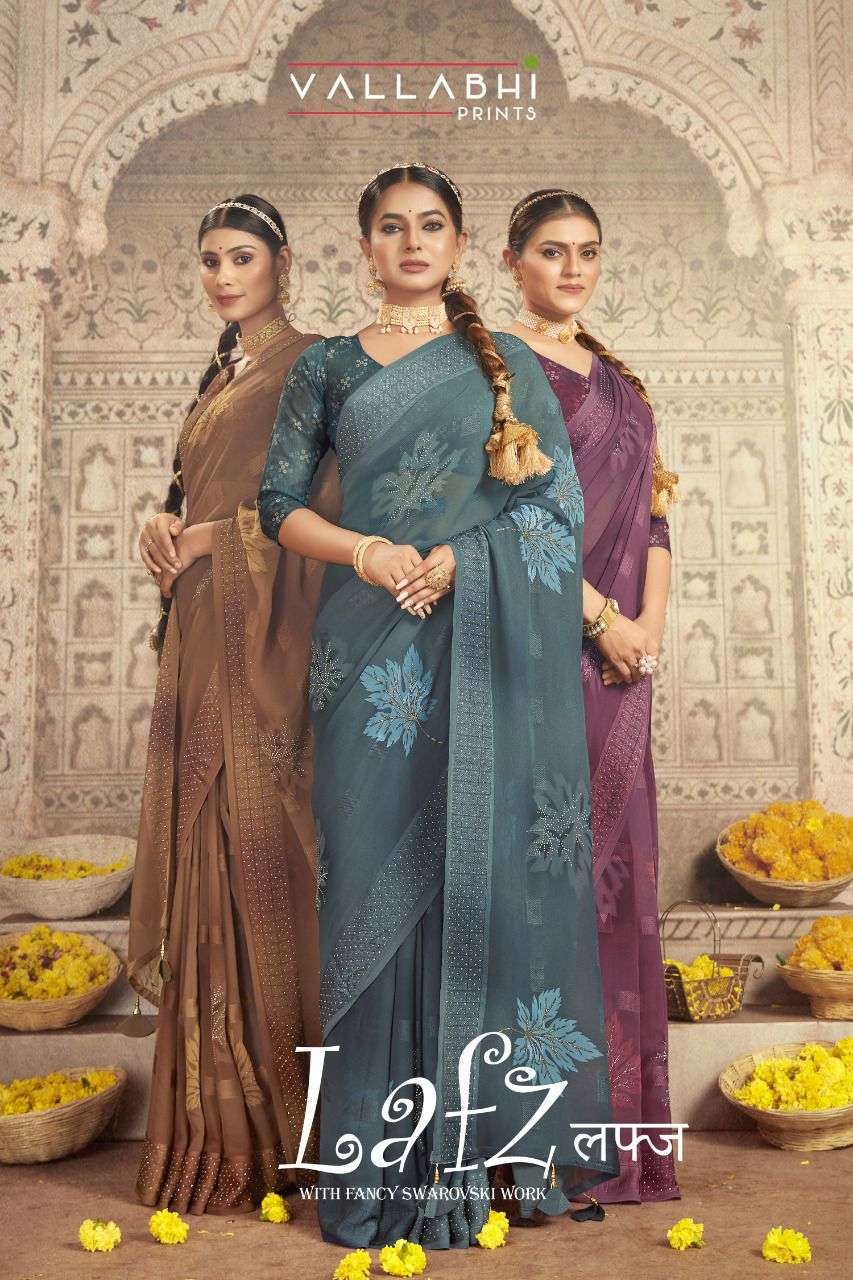 vallabhi prints lafz series 35322-35329 georgette saree