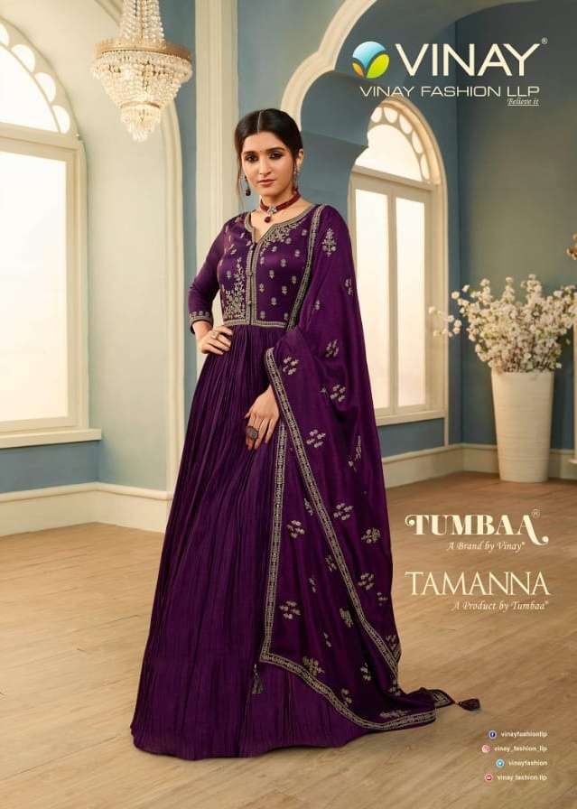 vinay tumbaa tamanna series 40651-40658 silk georgette suit 