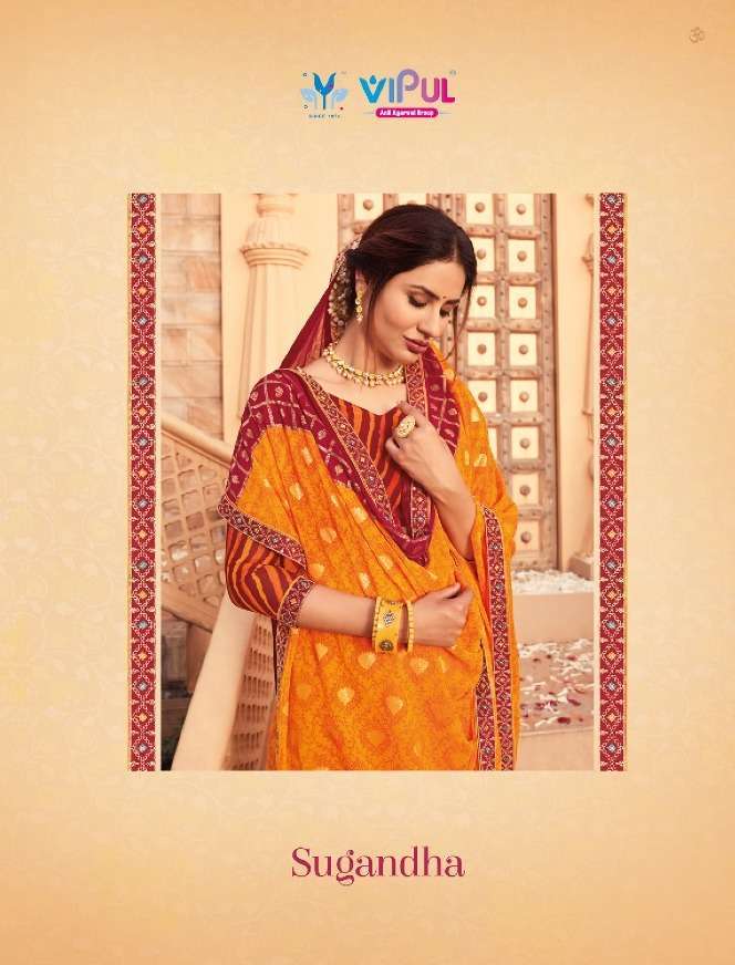 vipul sugandha series 62511-62518 chiffon saree