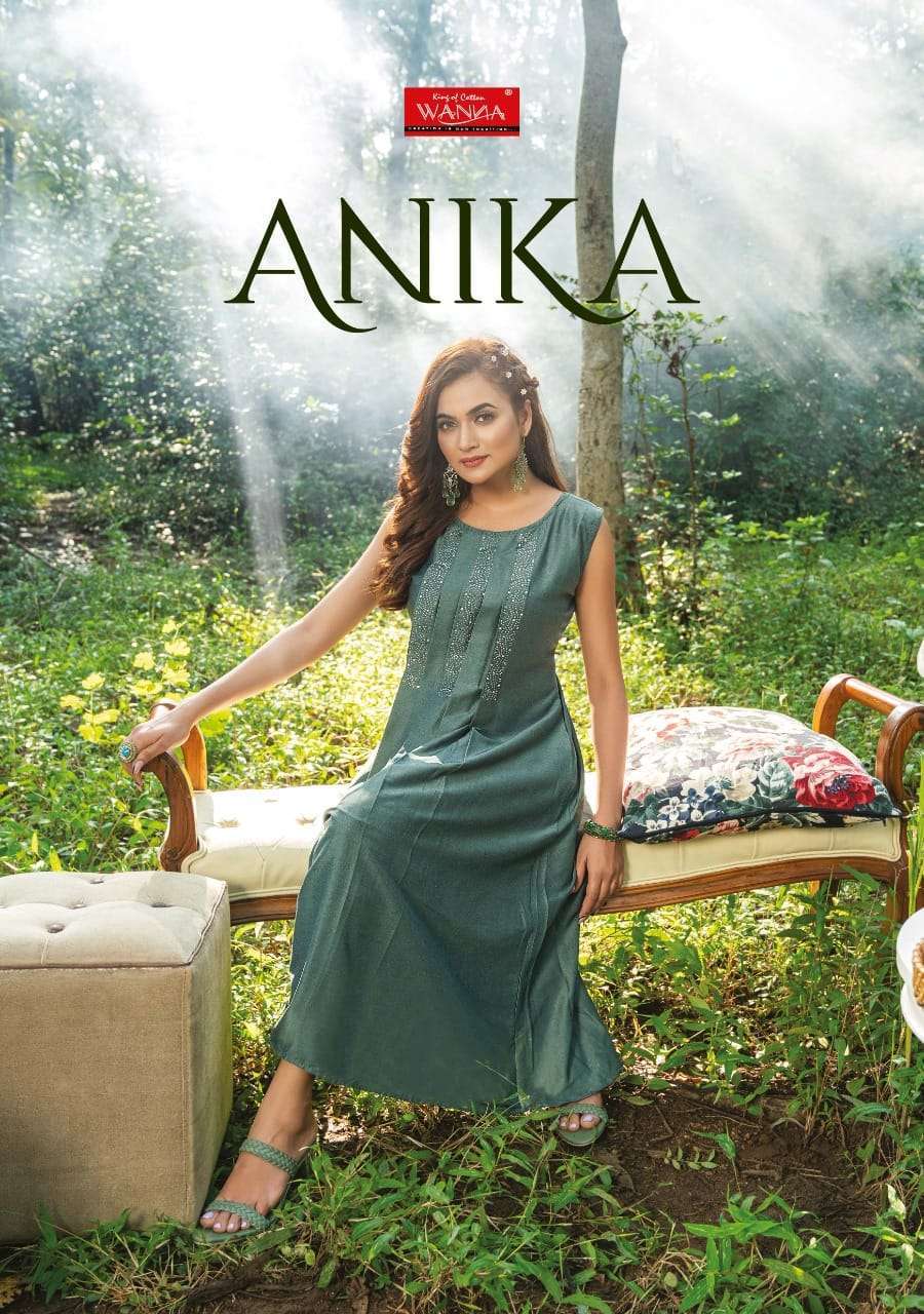 Wanna anika series 101-107 chinon silk kurti