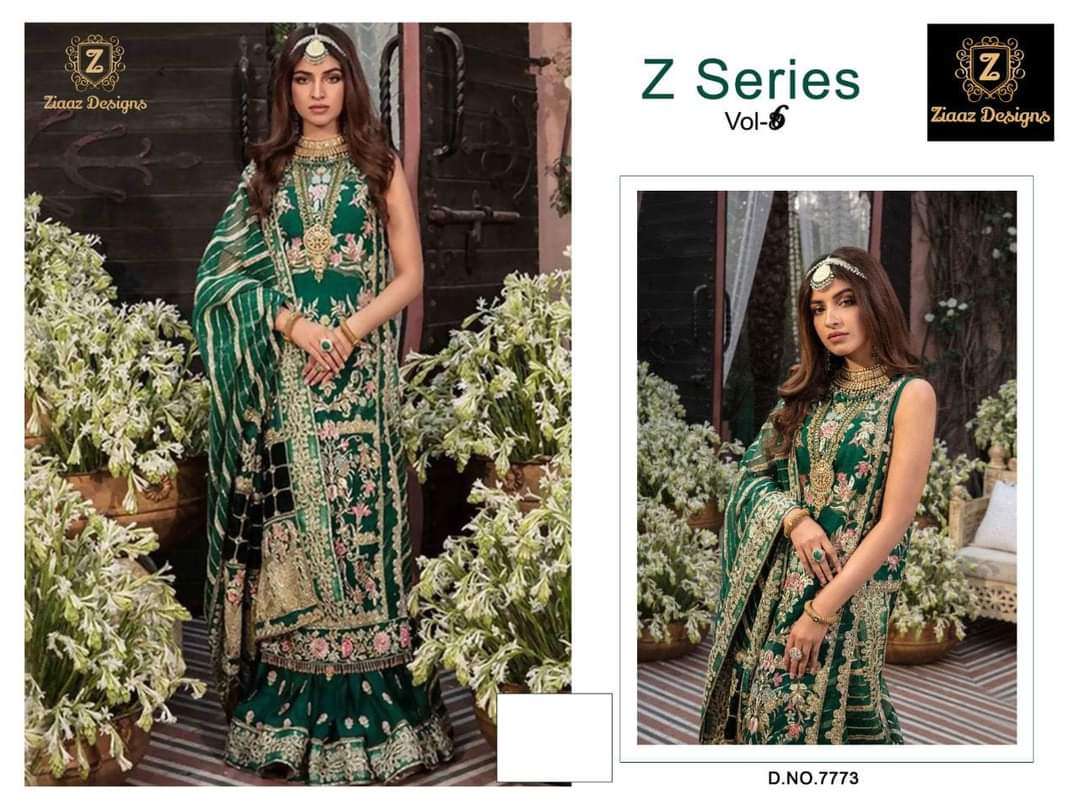 ziaaz design z series vol 6 designer georgette suit 