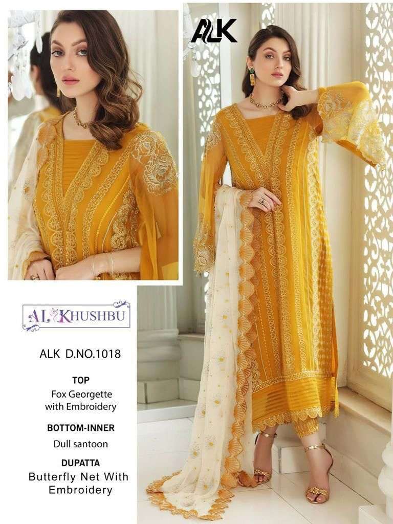 al khushbu alk 1018 georgette with heavy embroidered suit 