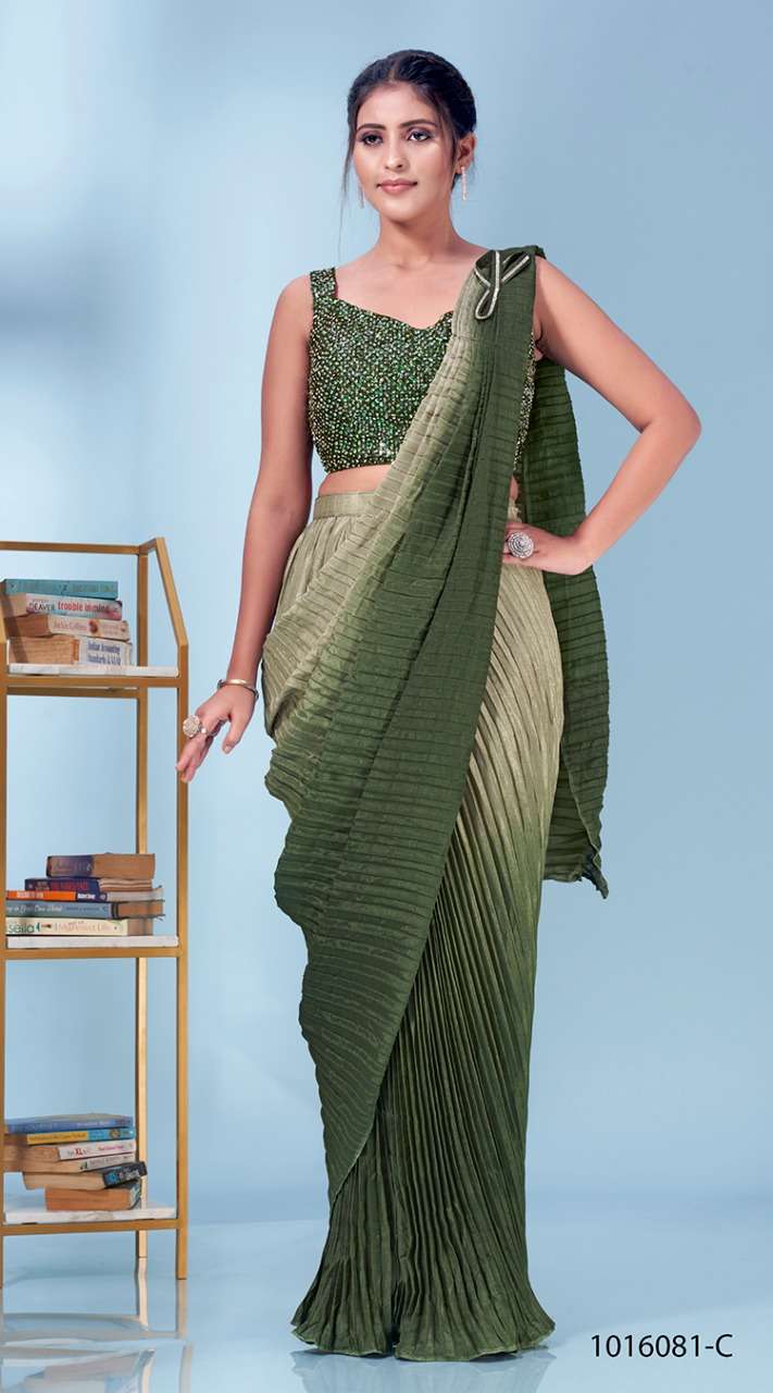 amoha 1016081 designer chinon crush saree 