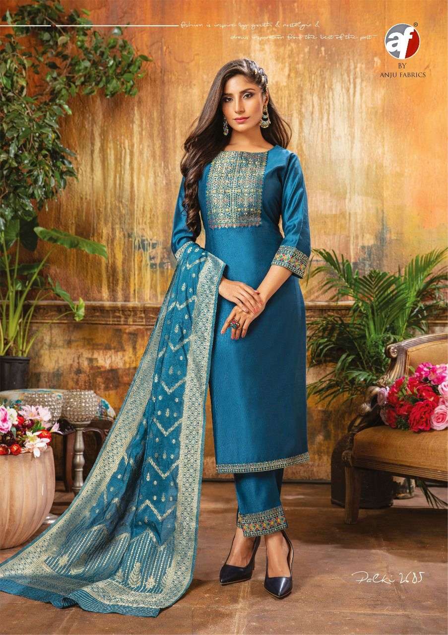 anju palki vol 2 series 1681-1686 viscose readymade suit 