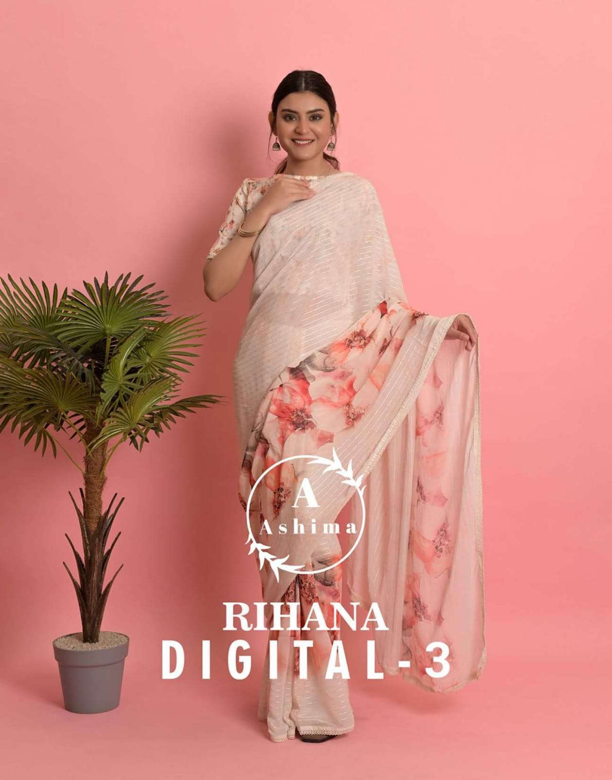 ashima riha digital vol 3 series 7201-7208 weightless digital print saree