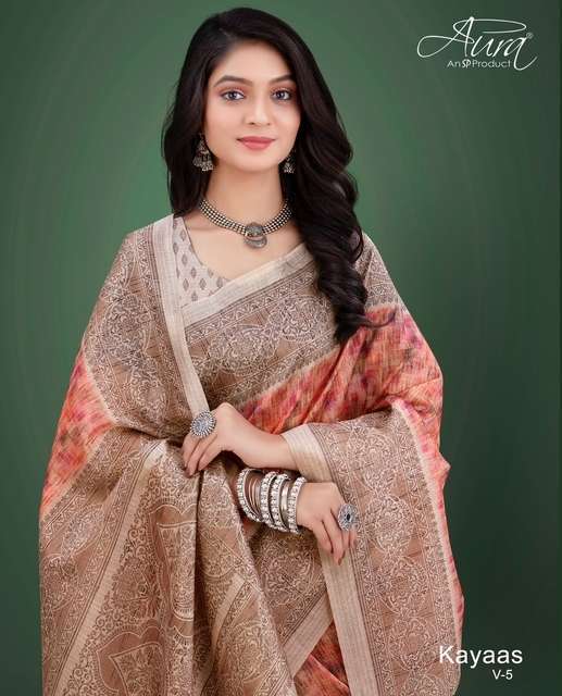 aura kayaas vol 5 series 34-42 fancy saree 