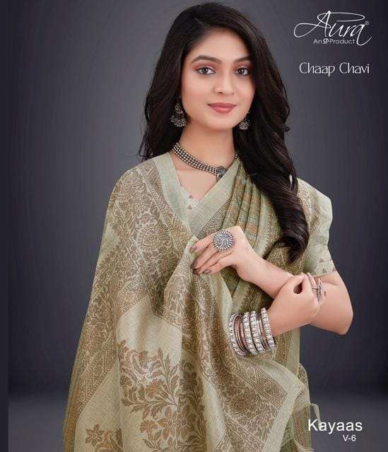 aura kayaas vol 6 series 35-45 Chaap Chavi saree