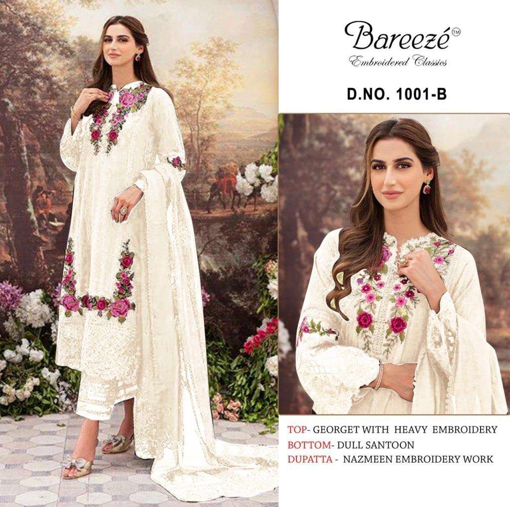 bareeze 1001 designer faux georgette suit 