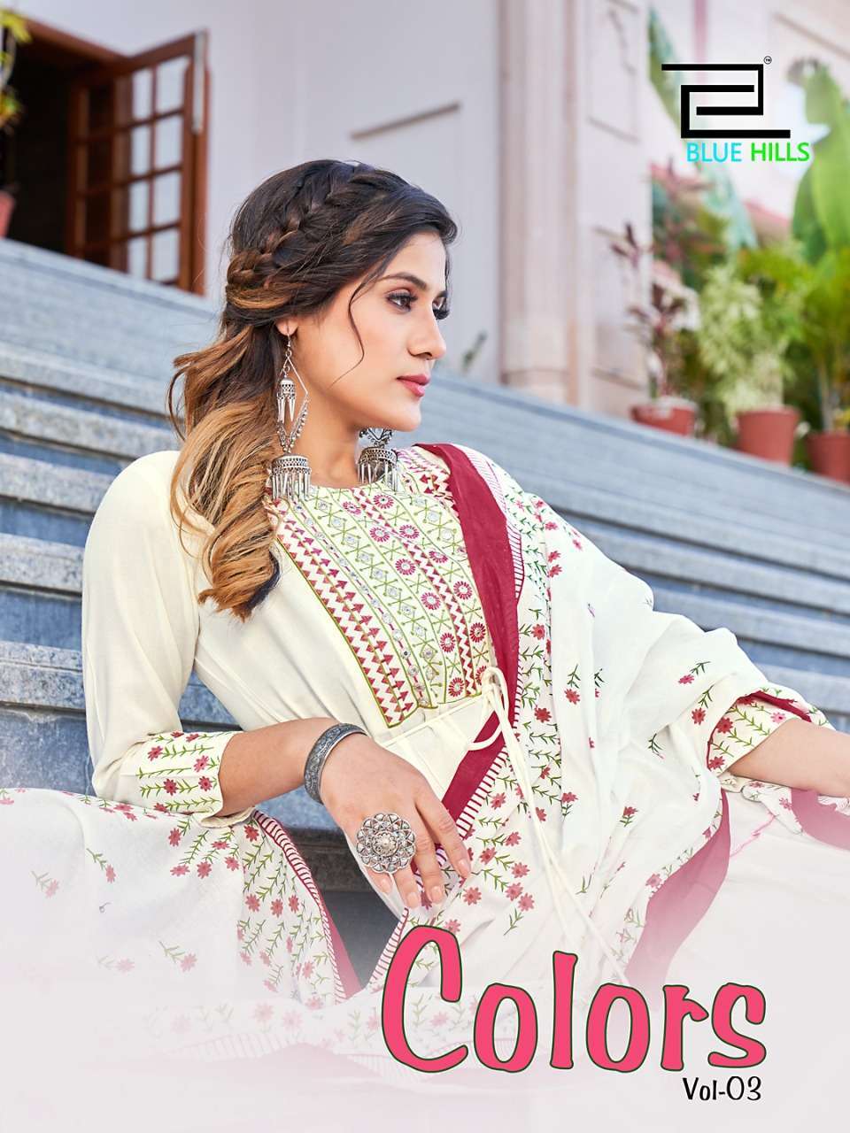 blue hills colors vol 3 series 3001-3004 14 kg rayn kurti 