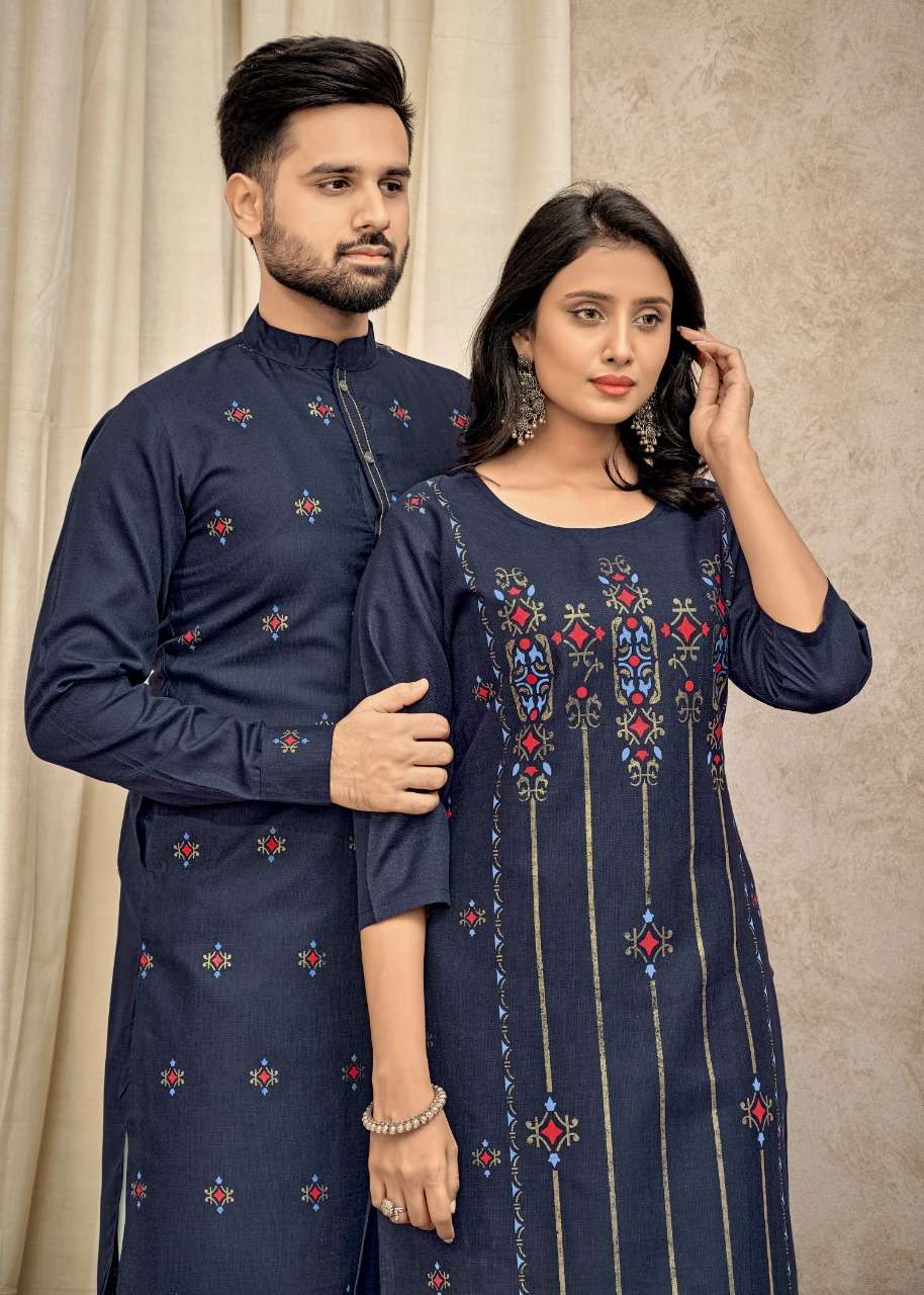 couple goal vol 4 designer pure cotton kurti 