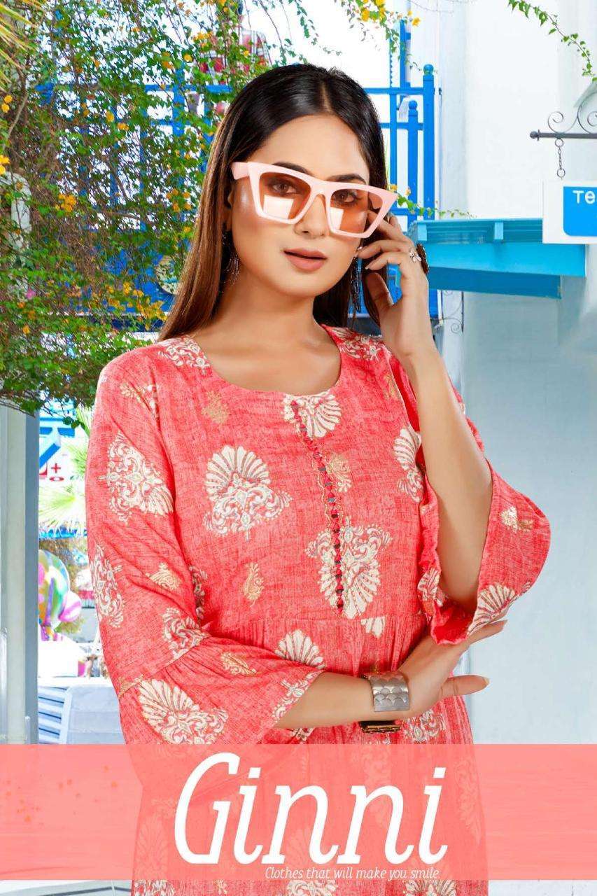 golden ginni series 8248 Heavy  Rayon Capsule kurti