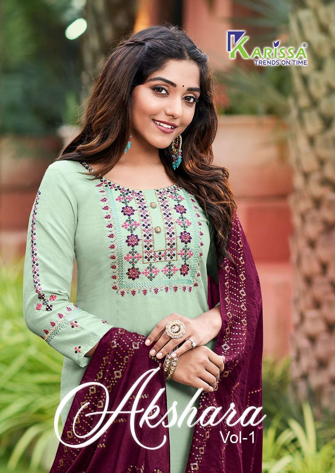 karissa akshara vol 1 series 1101-1106 premium viscose suit 