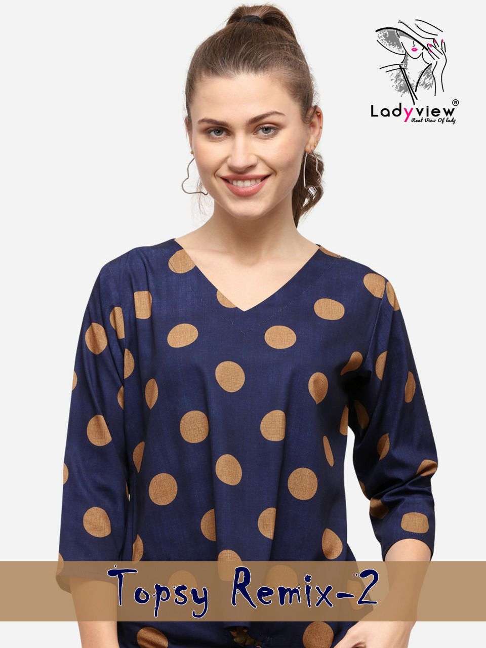 ladyview topsy remix vol 2 Heavy American Crape kurti 