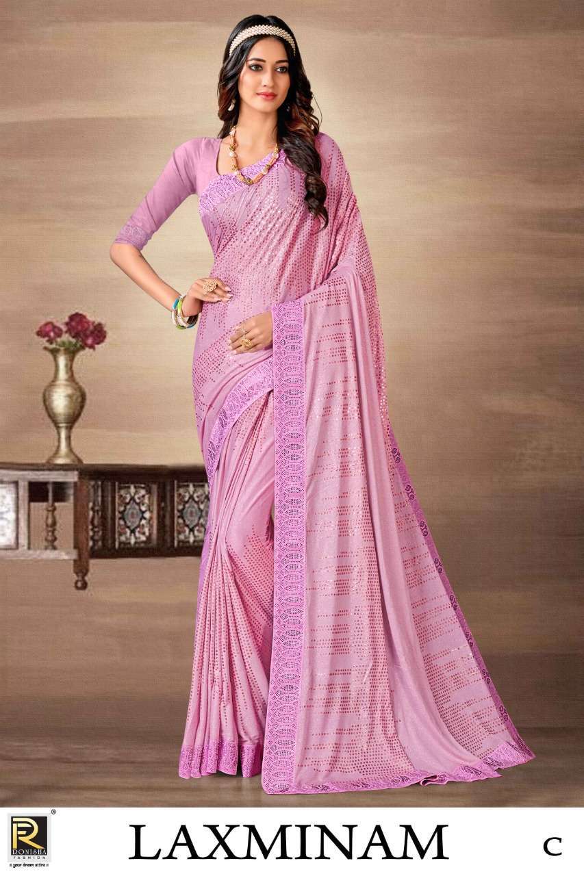 ranjna saree Laxminam imported lycra saree