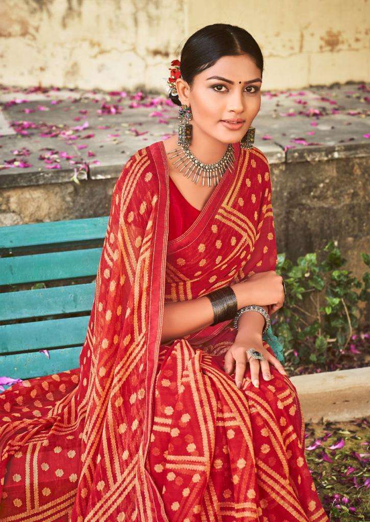 lt fashions sakhi series 2941-2950 60 gram Chiffon saree