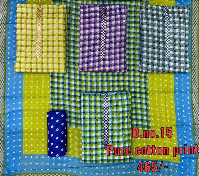 M 4 Matching Pure Cotton Printed suit