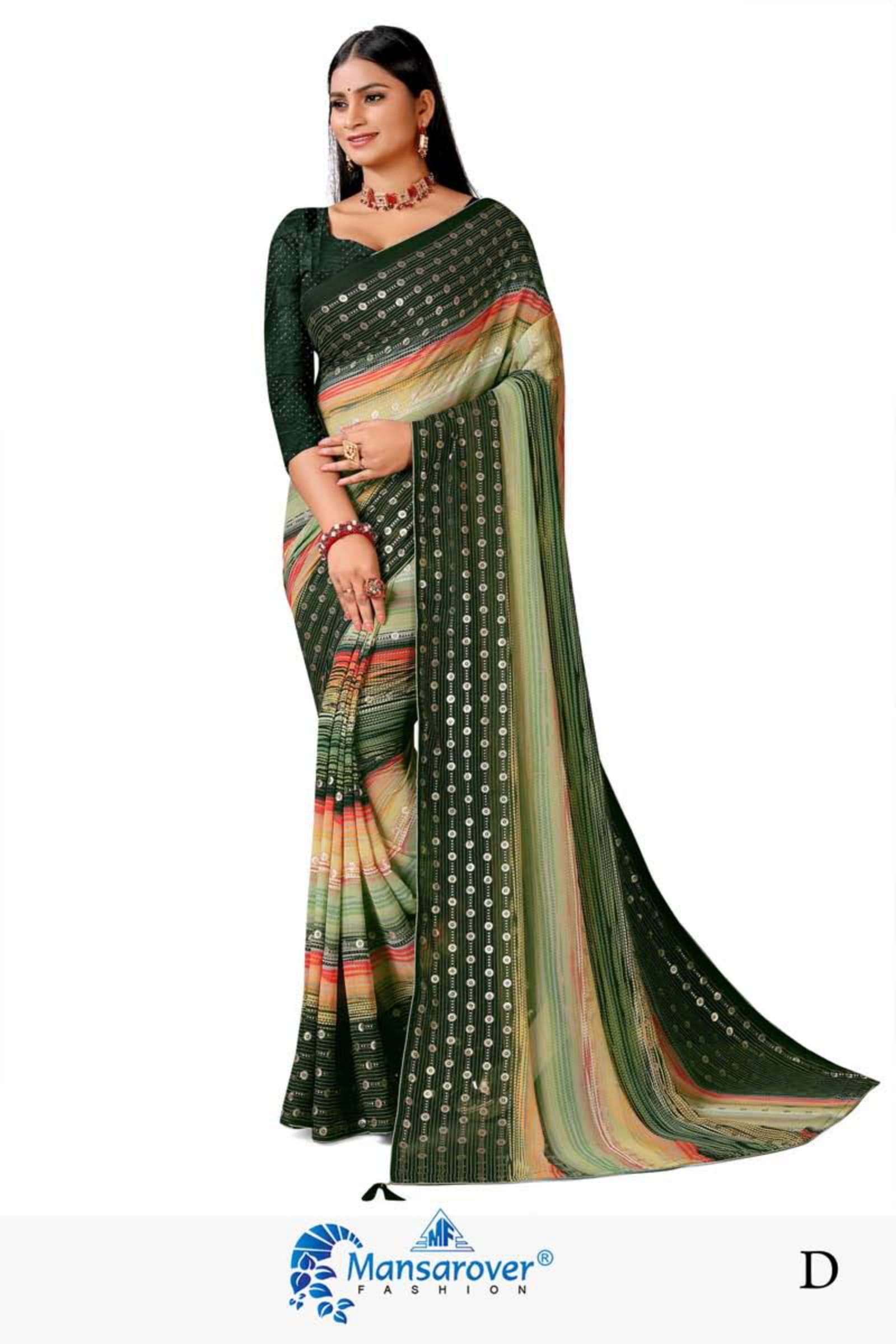 mansarover fashion kamakshi weightless saree 