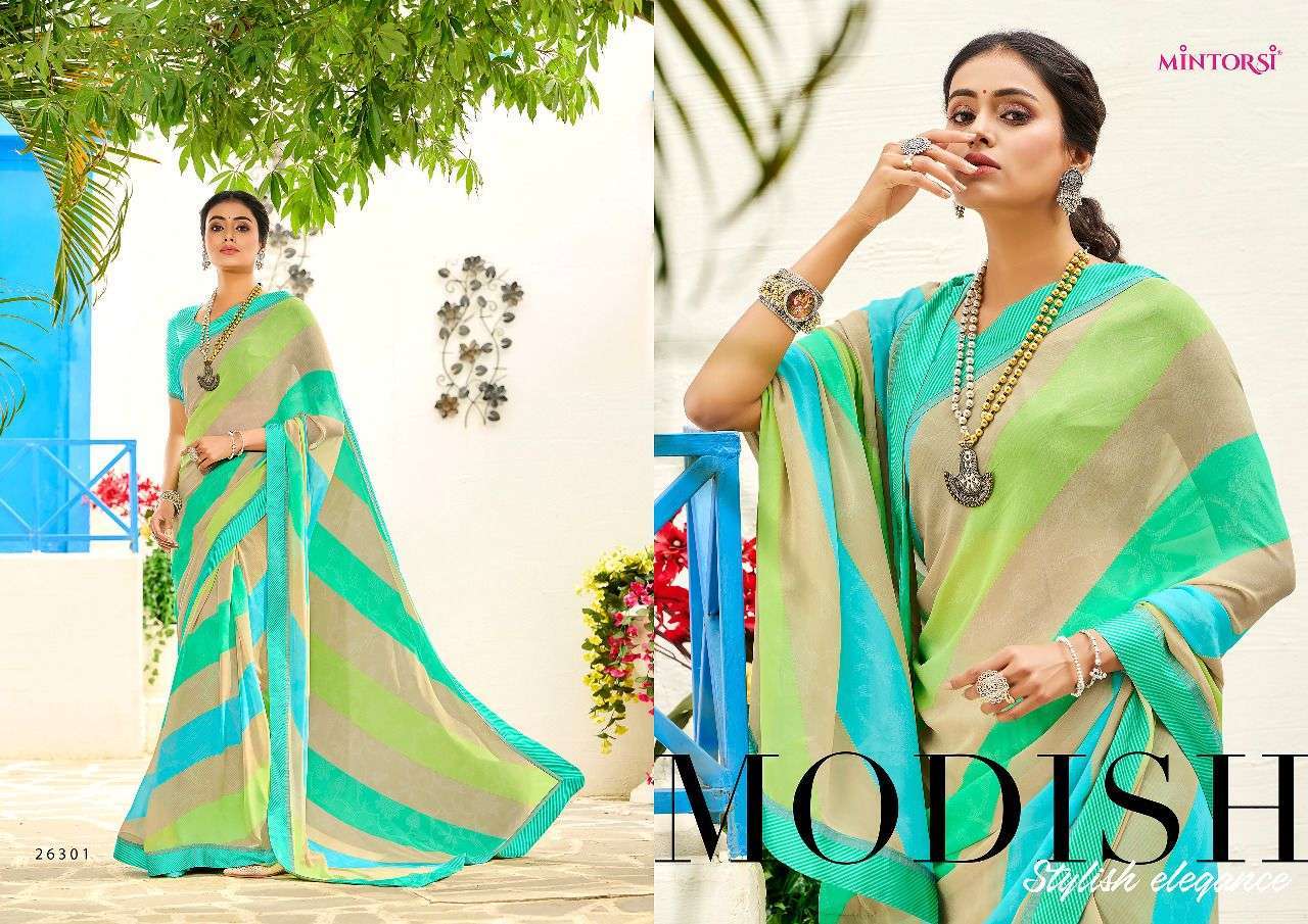 mintorsi modish series 26301-26310 weightless saree