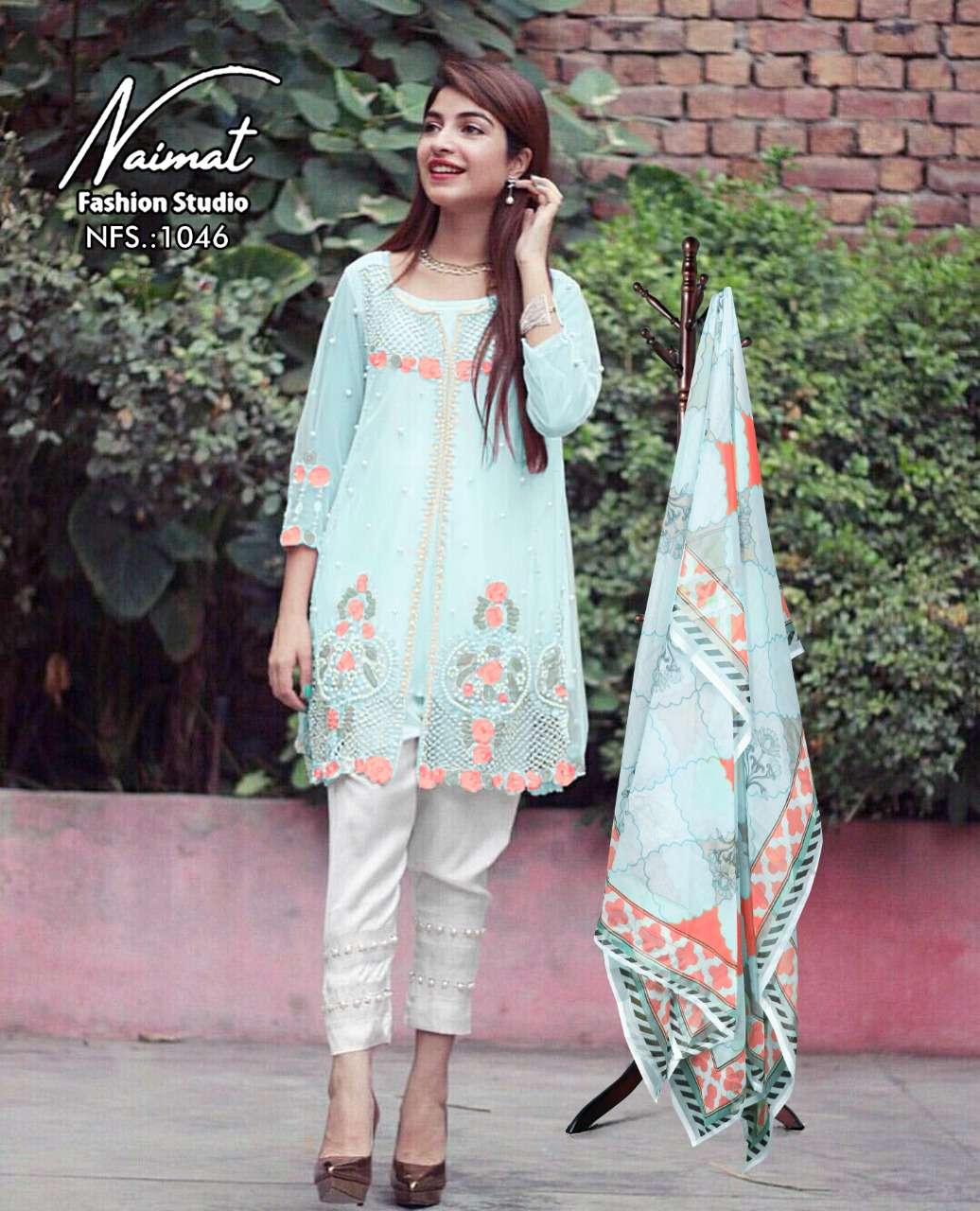 naimat fashion studio nfs-1046 pure faux readymade suit 