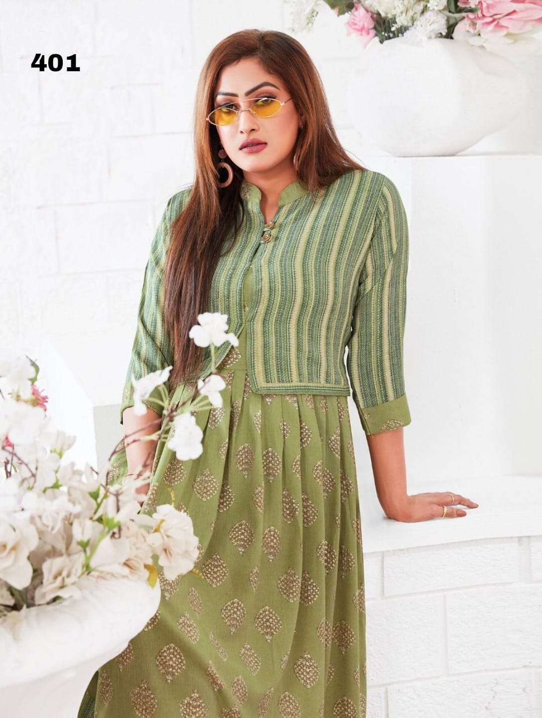 new launch designer heavy rayon 14 kg kurti 