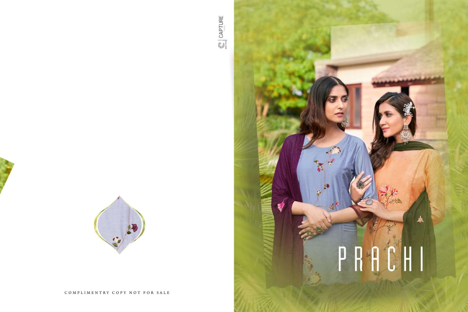 prachi series 1001-1006 roman silk embroidery suit 