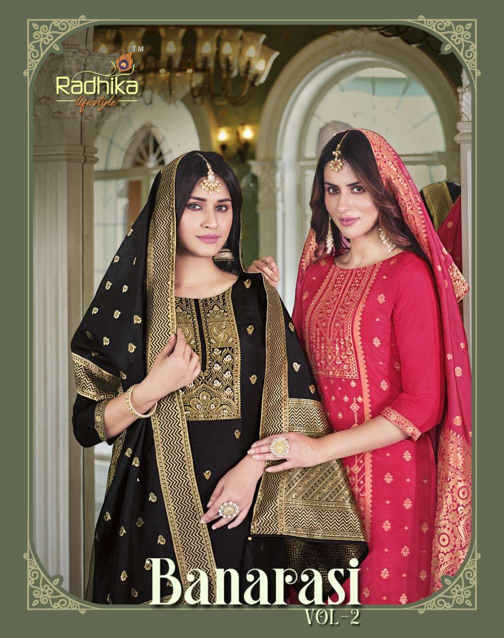 radhika lifestyle banarasi vol 2 series 2001-2006 pure dola silk weaving suit 