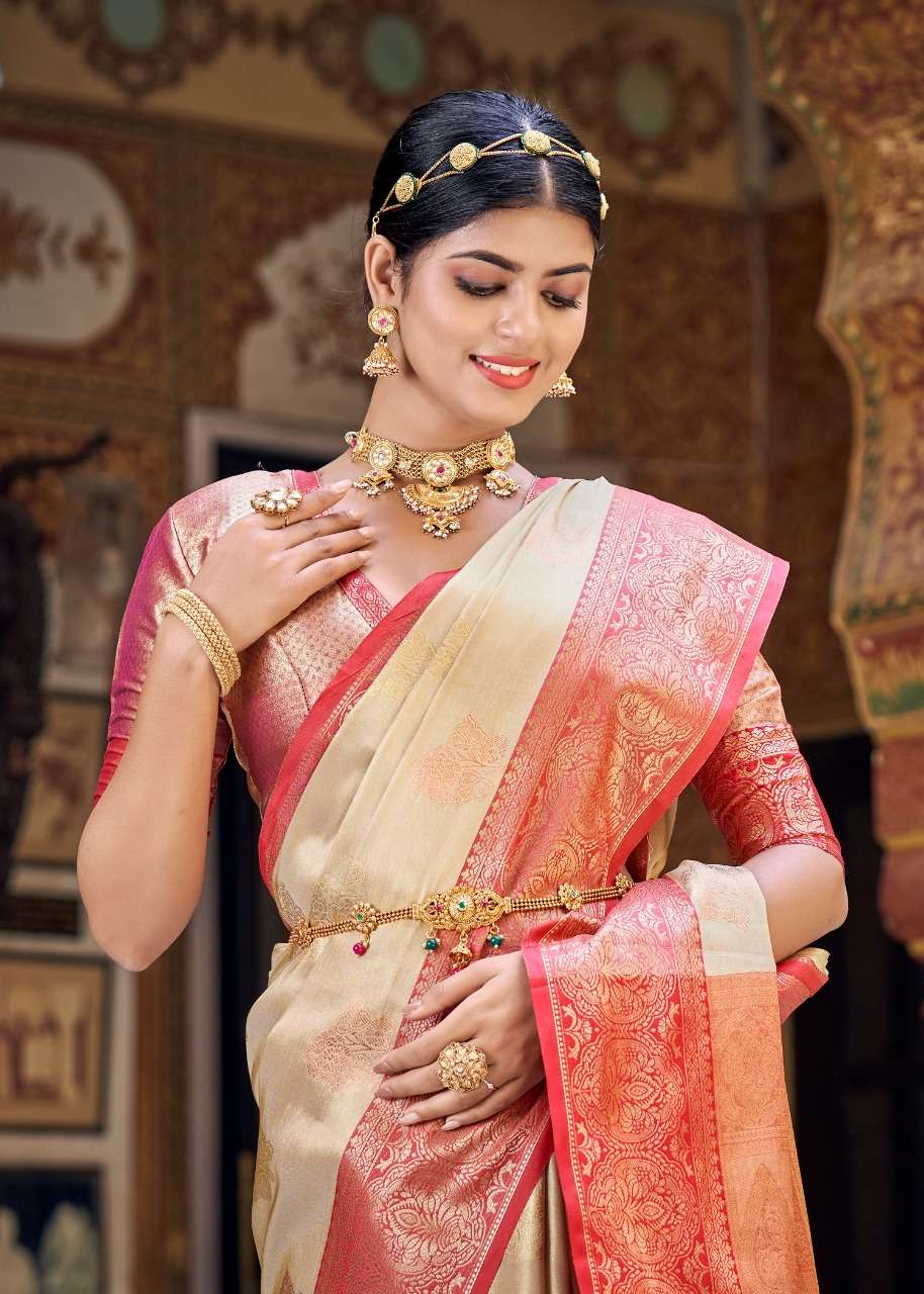 rajyog avyuktha silk designer pure banarasi saree 