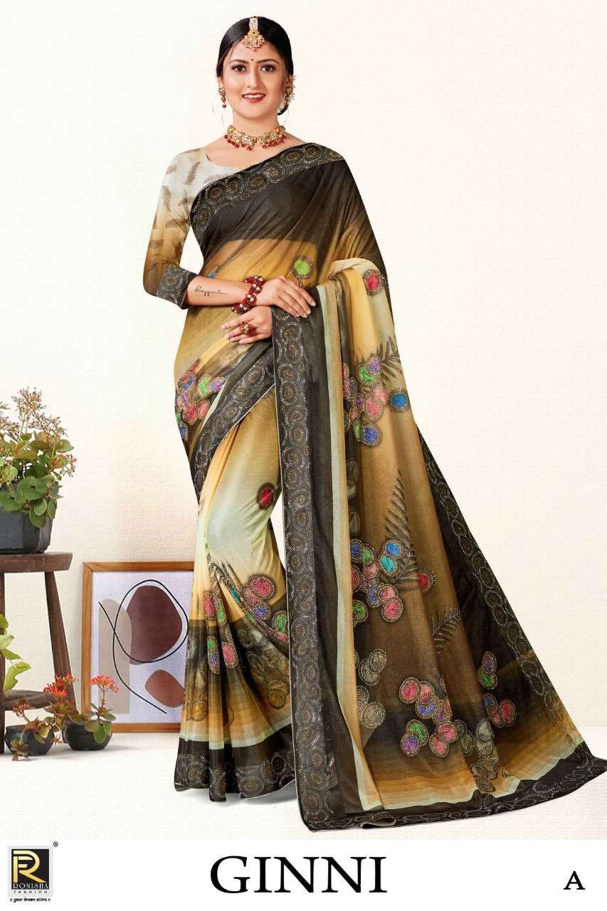 ranjna saree Ginni imported lycra digital print saree