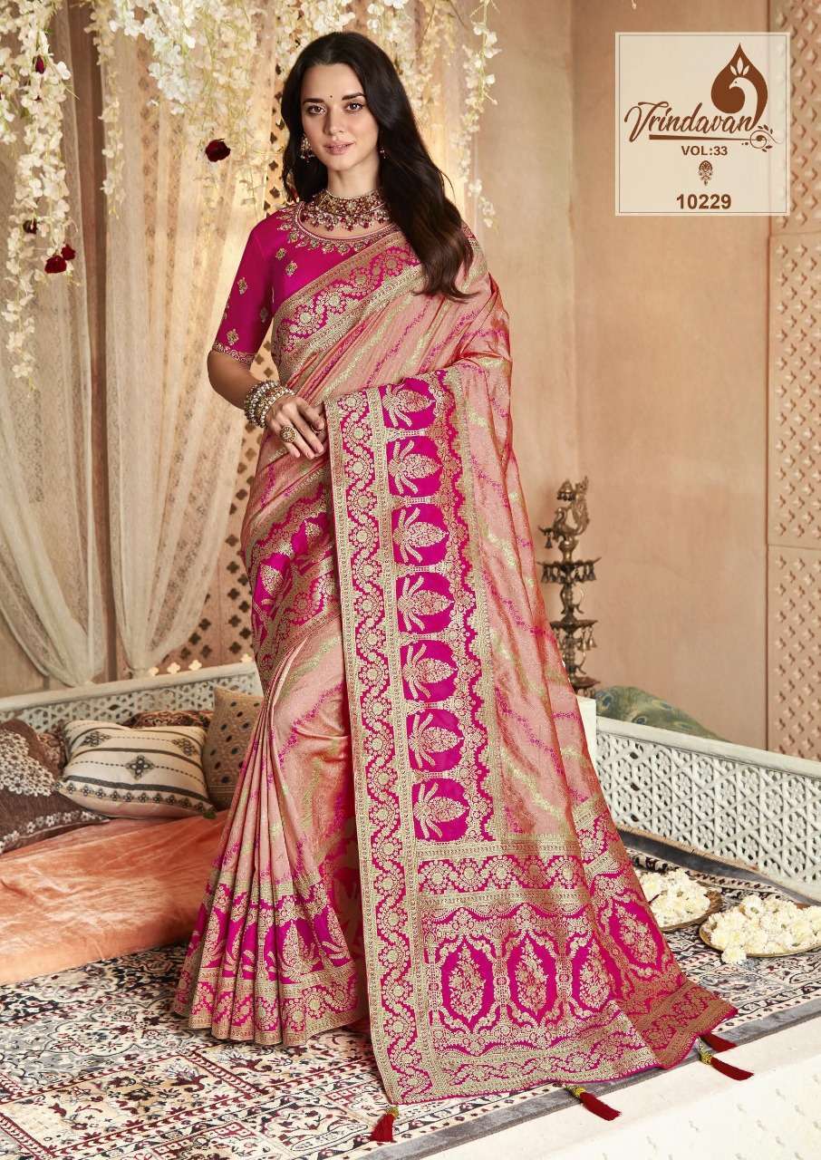 royal vrindavan vol 33 series 10216-10230 silk saree