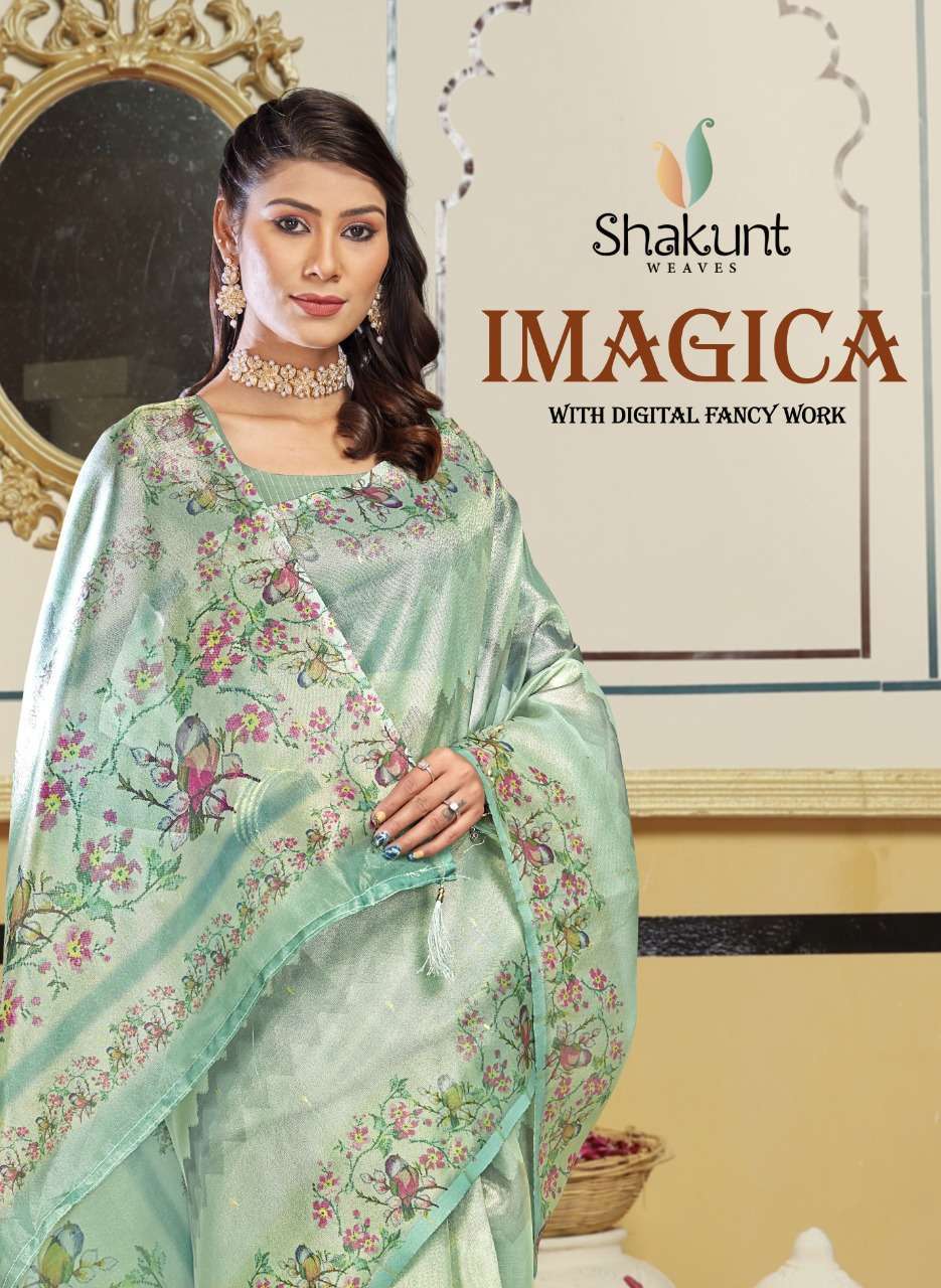 shakunt weaves imagica series 36015-36020 digital art silk saree 