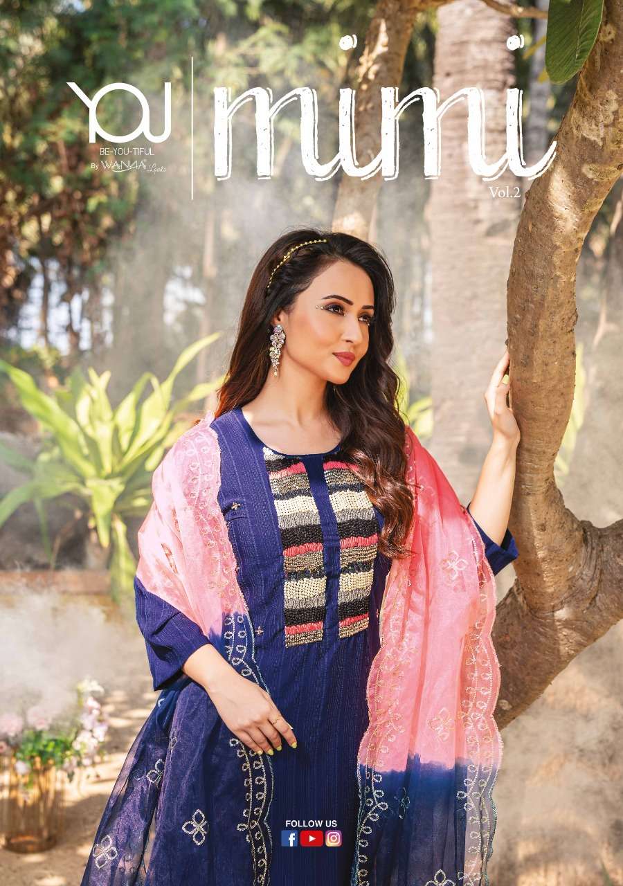 Super Fancy Fabric With  Hand Work Kurti With Pant & Dupatta 