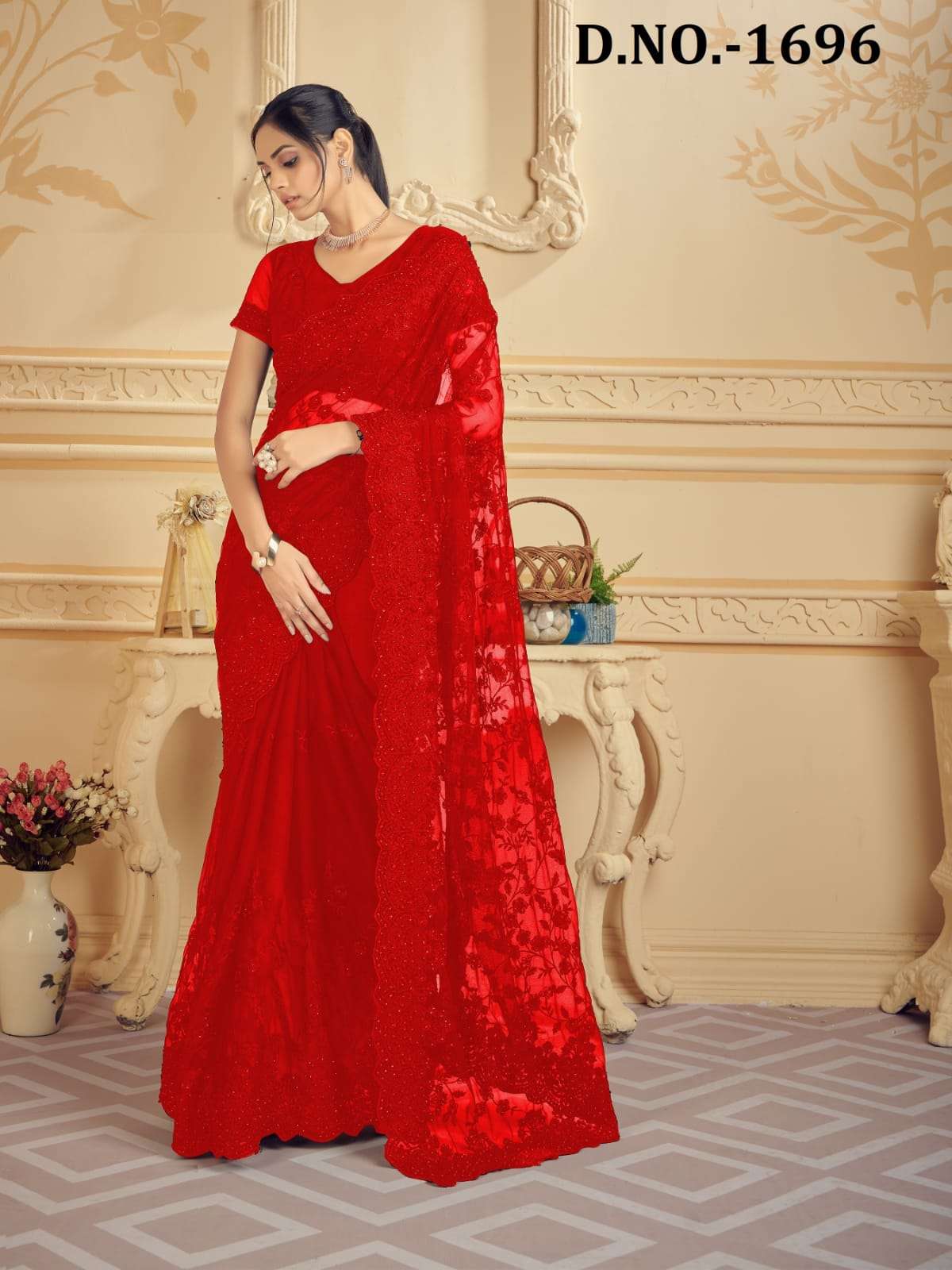 utsavnari favourite designer net saree