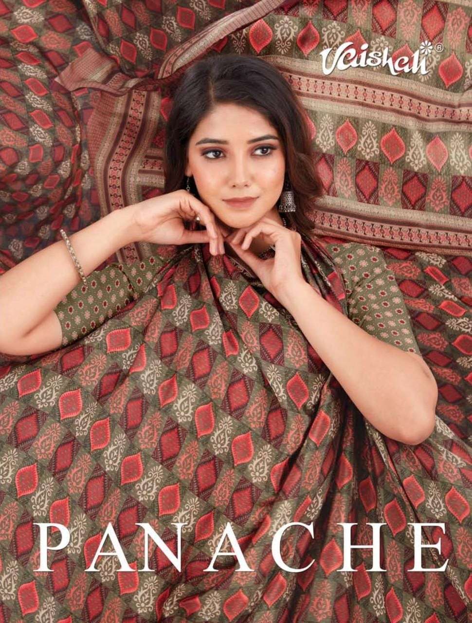 vaishali panache series 12001-12009 crape silk saree