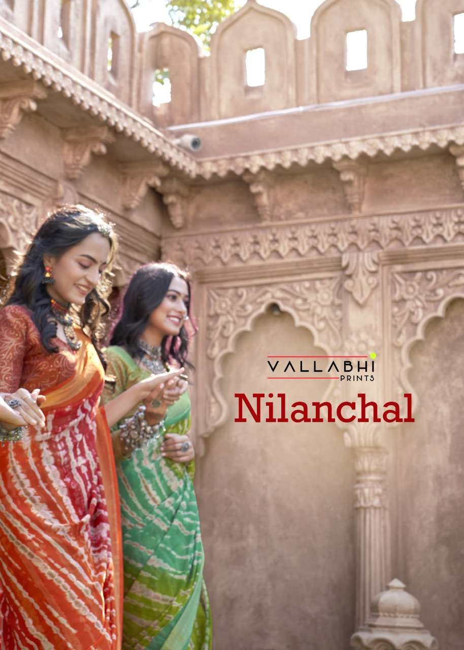 vallabhi nilanchal series 17241-17248 chiffon viscose saree