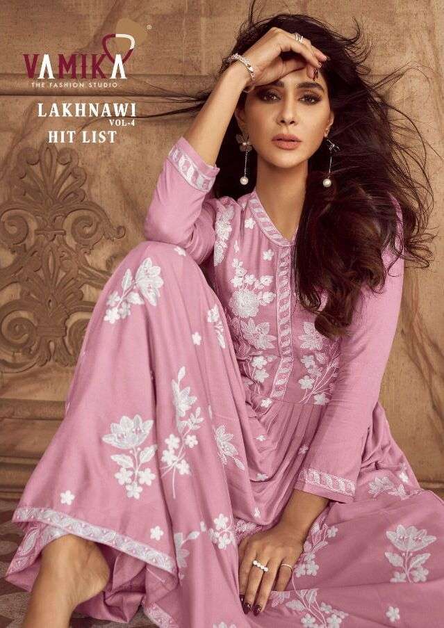 vamika lakhnavi vol 4 hitlist series 1024 heavy rayon readymade suit 