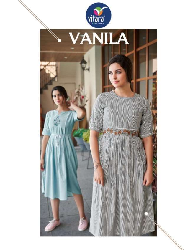 Vitara Vanila series 1001-1004 Felina Cotton kurti