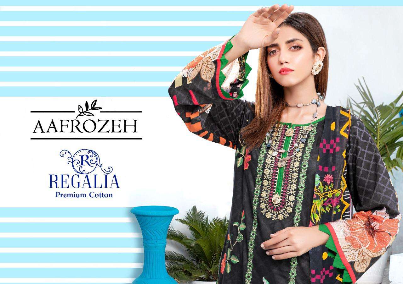 aafrozeh regalia series 1001-1006 heavy cotton print suit 