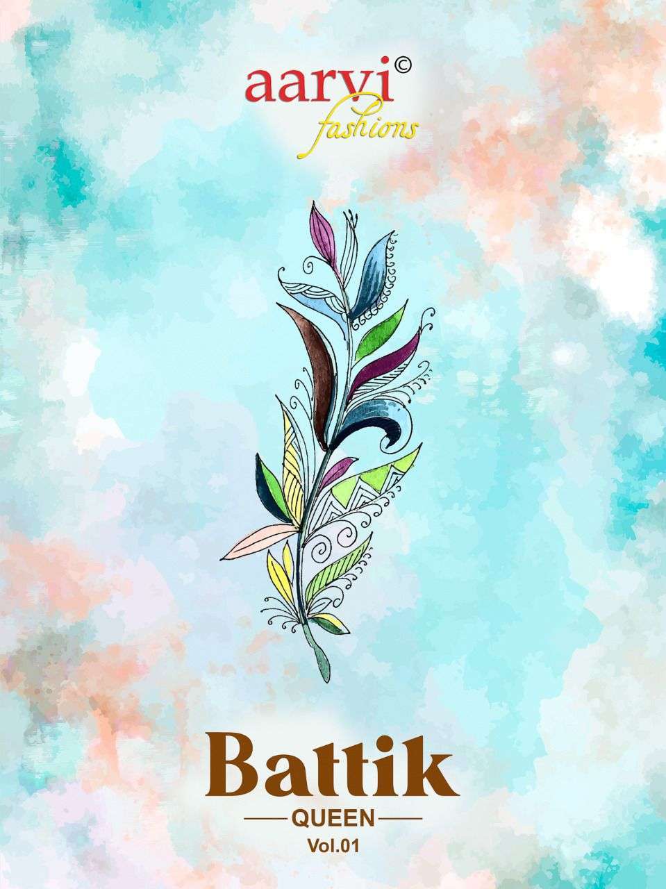 aarvi battik queen vol 1 series 7040-7049 pure cotton suit 