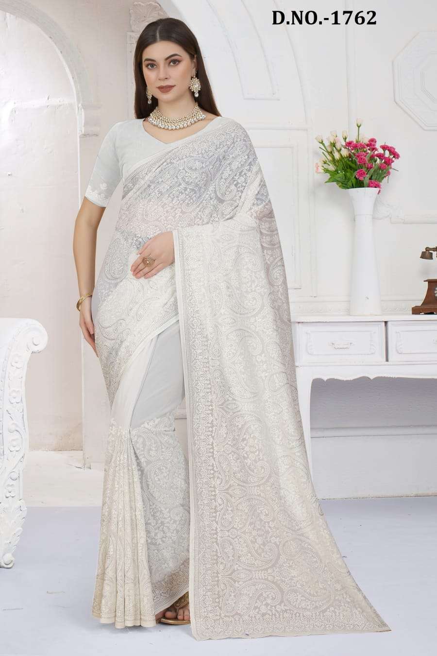 abilasa designer georgette saree