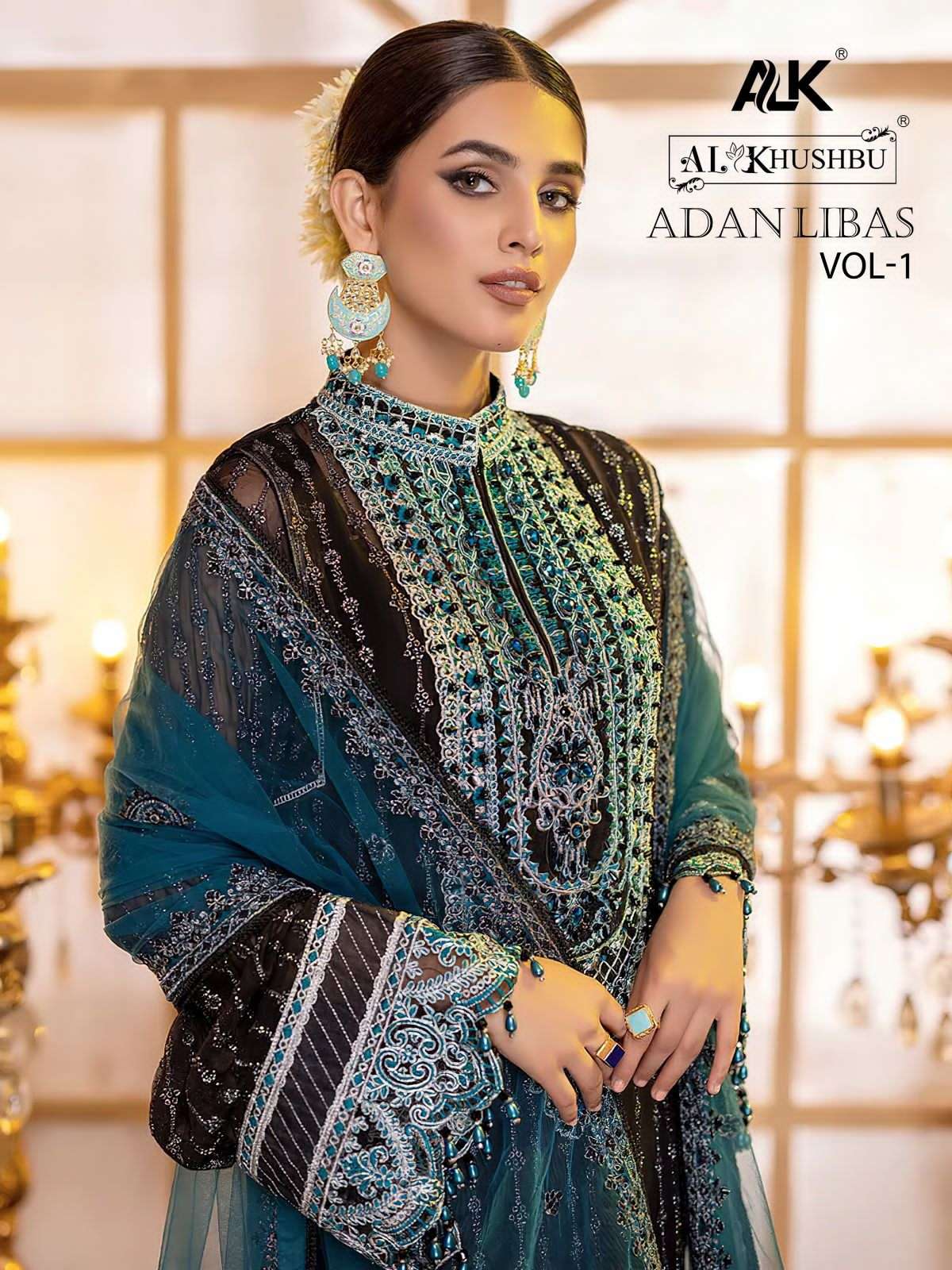 al khushbu adan libas vol 1 designer georgette suit 