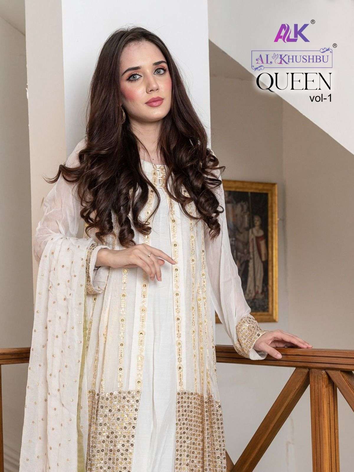 al khushbu queen vol 1 series 4009-4011 georgette embroidery suit 