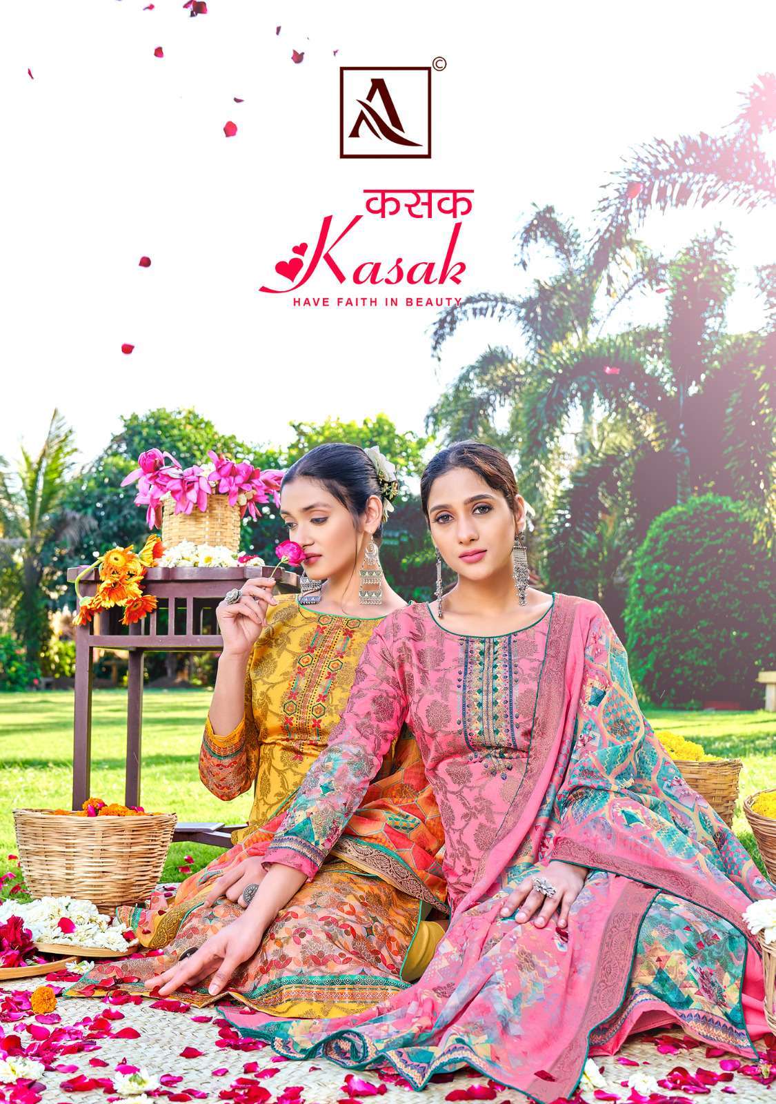 alok suit kasak series 1168001-1168006 Banarasi Dola Jacquard suit