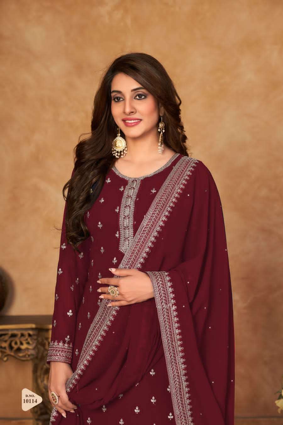 anjubaa vol 11 series 10111-10114 faux georgette suit 